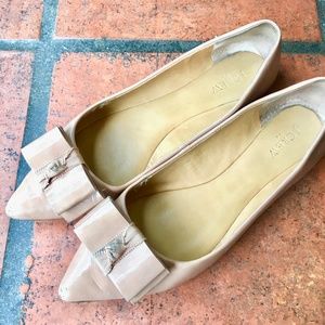 J. Crew EMERY Pointed Patent Ballet Flats w/ Bow